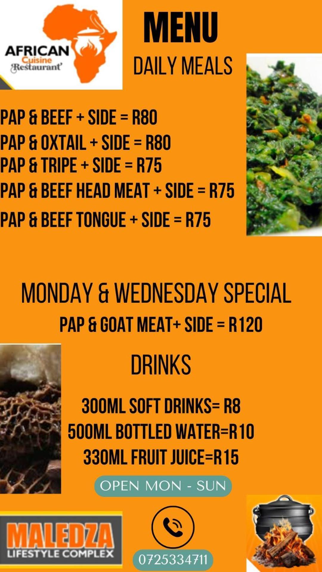 مبيت وإفطار Giyani African Cuisine Restaurant المظهر الخارجي الصورة